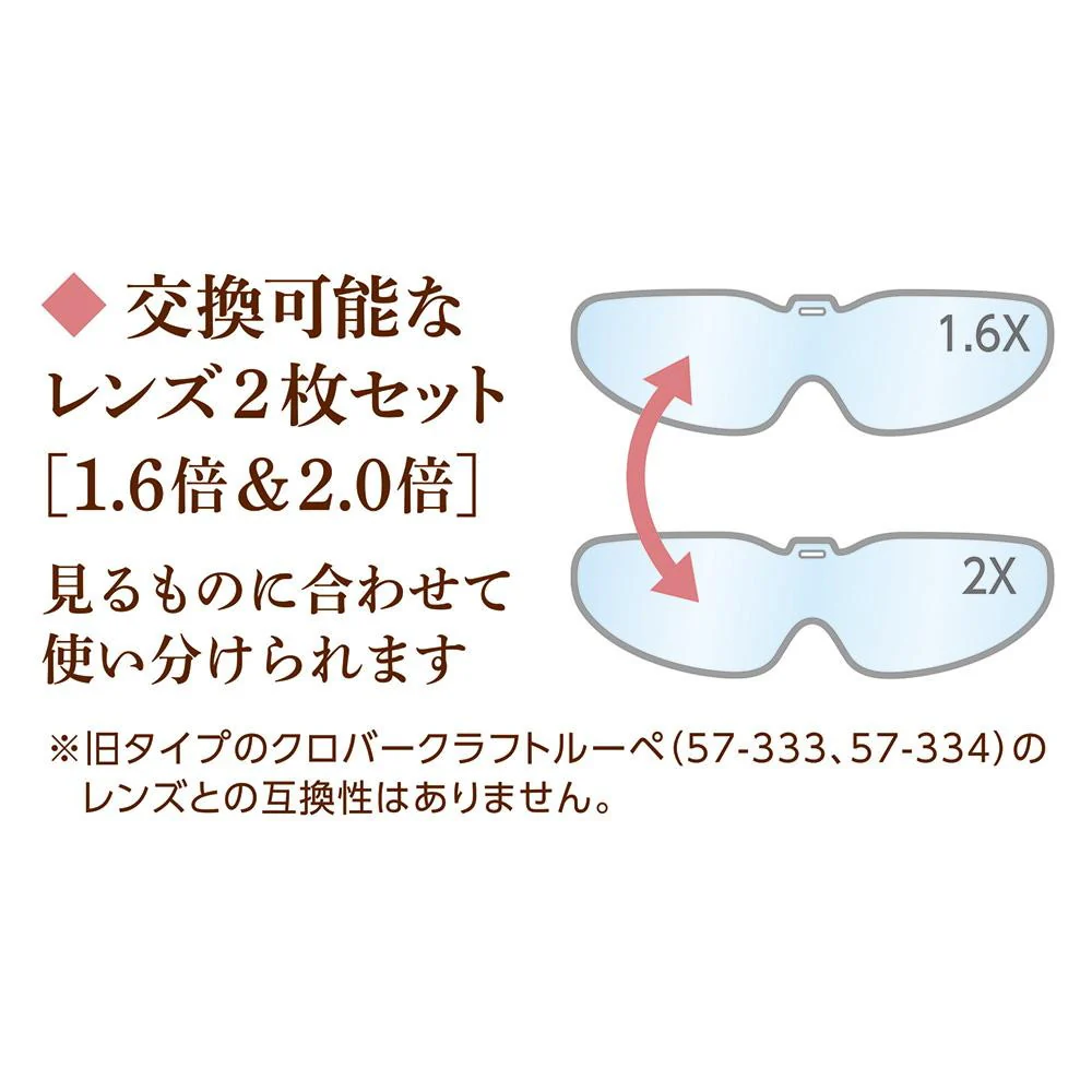 クロバー クラフトルーペ 1.6倍&2.0倍 57-335 【直送品】 返品・キャンセル・他商品と同時購入は不可 - Image 8