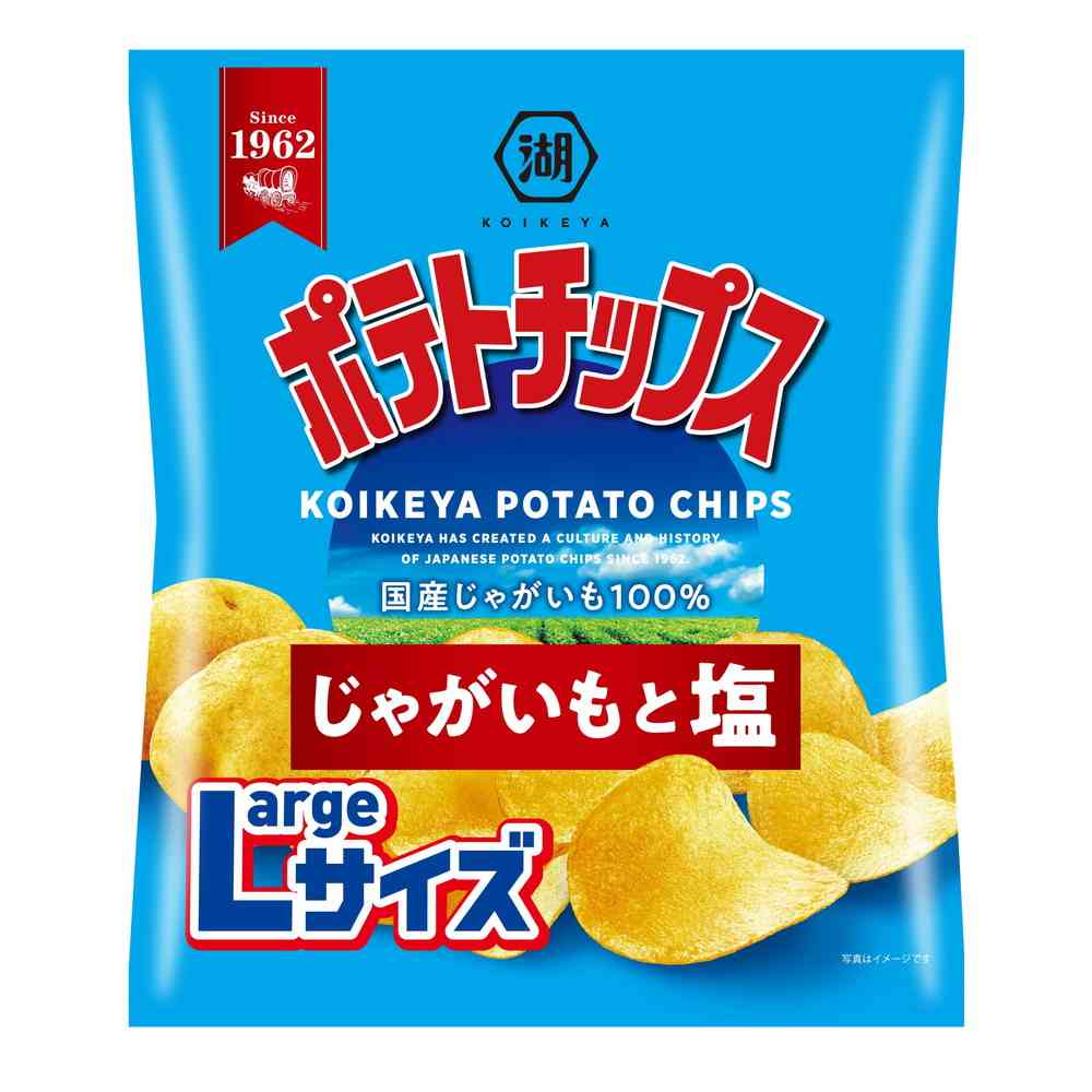 ◆湖池屋 Largeサイズポテトチップス いもと塩 112g - Image 4