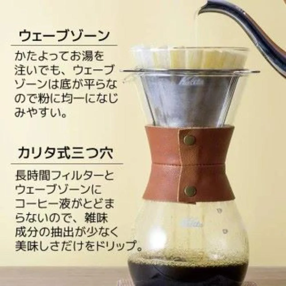 kalita ドリッパーセットウェーブスタイルレザー 35160 【直送品】 返品・キャンセル・他商品と同時購入は不可 - Image 3