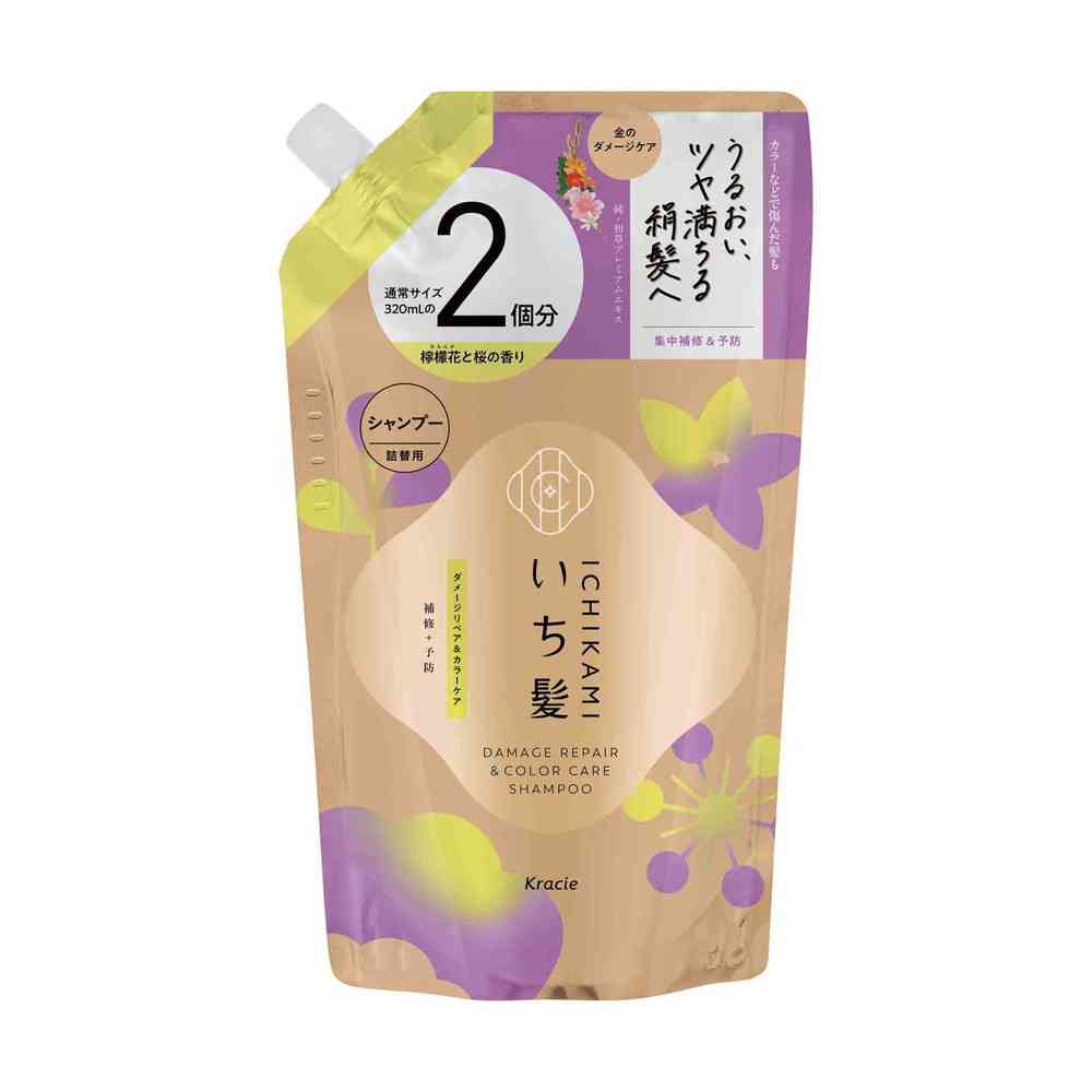 クラシエ いち髪 ダメージリペア&カラーケア シャンプー 詰替用2回分 640ml