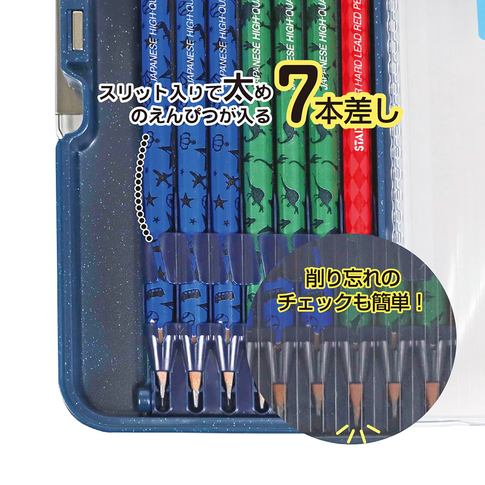 クツワ MG筆入 ピッタントンクリア ネイビー - Image 5