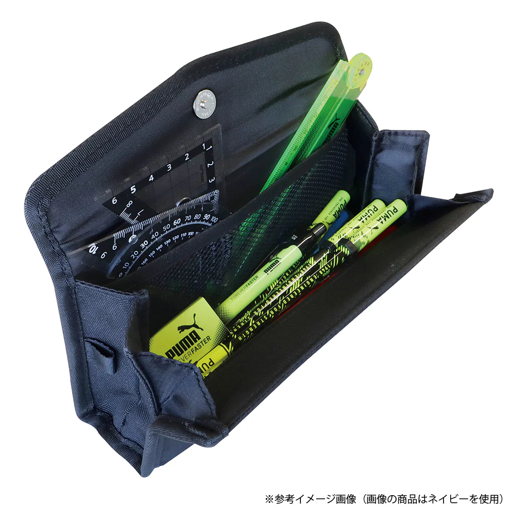 クツワ マグネットホックペンケース ブラック 95g - Image 3