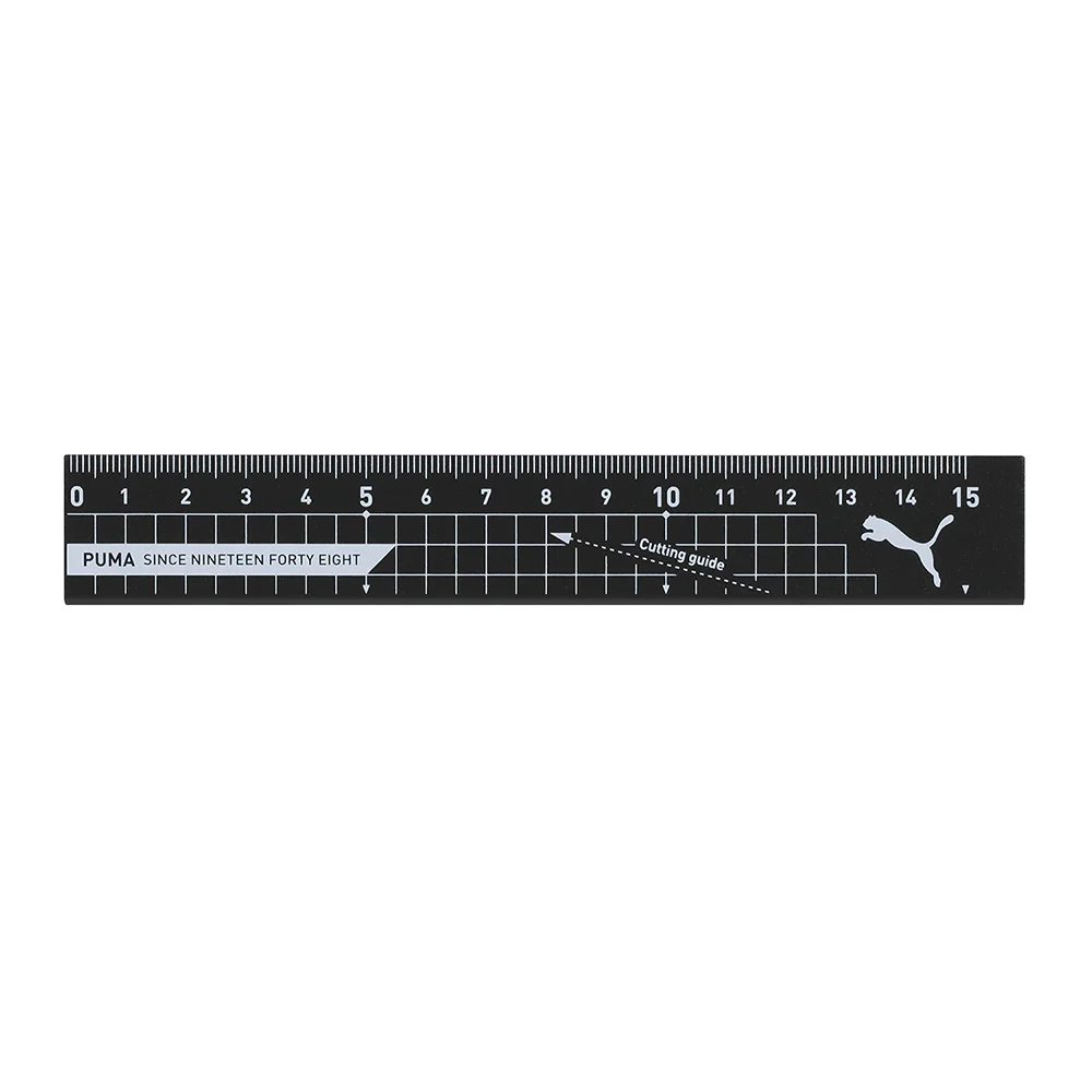 クツワ アルミ定規 ブラック 15g