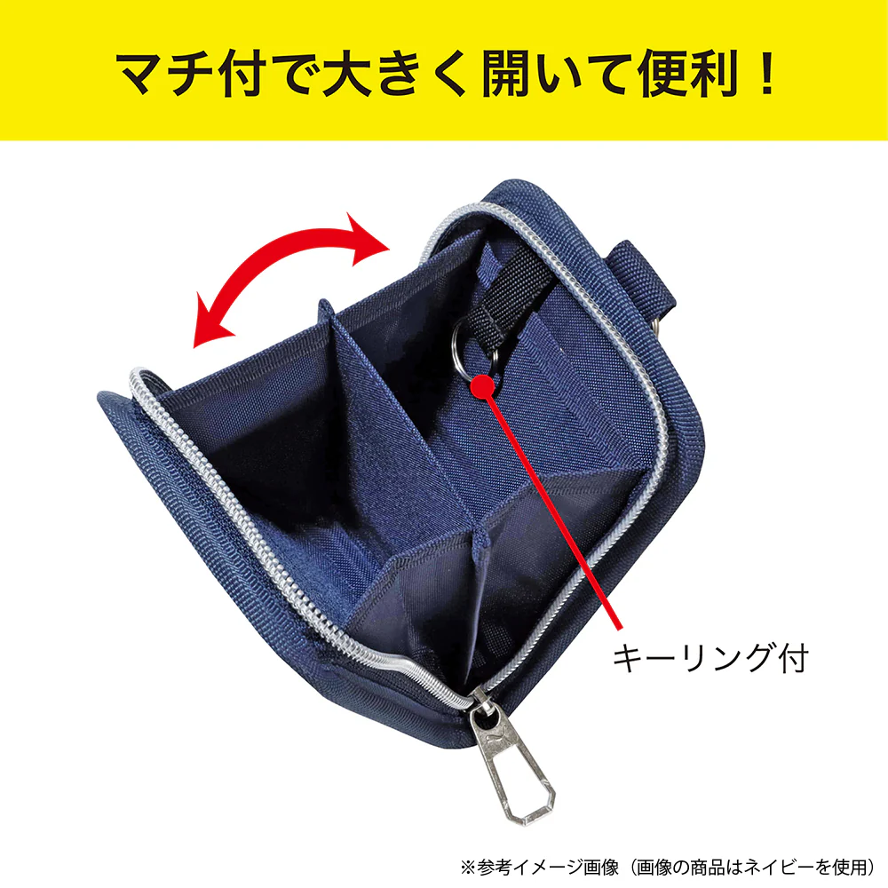 クツワ  縦型マルチウォレット ブラック 82g - Image 7