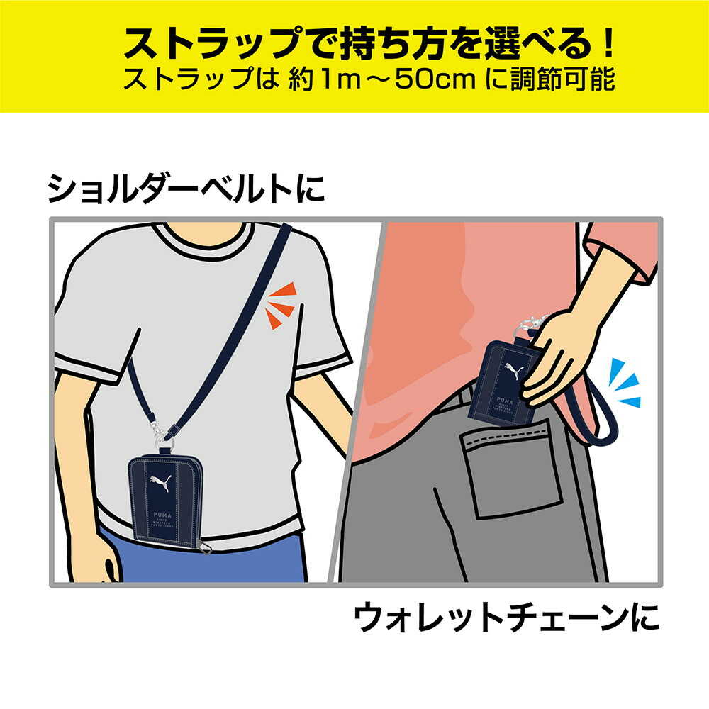 クツワ  縦型マルチウォレット ネイビー 82g - Image 19