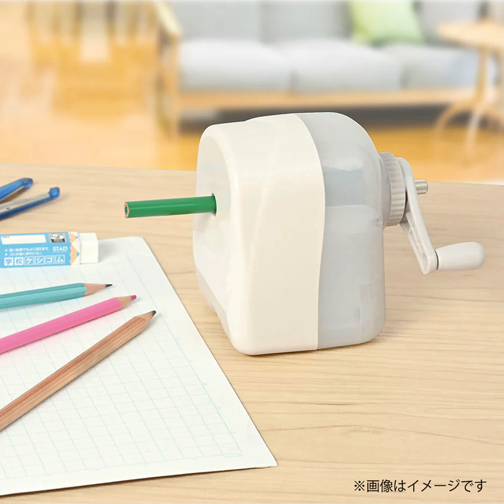 クツワ STAD 太軸と普通軸が削れる鉛筆削りドッチモ 白 280g - Image 8
