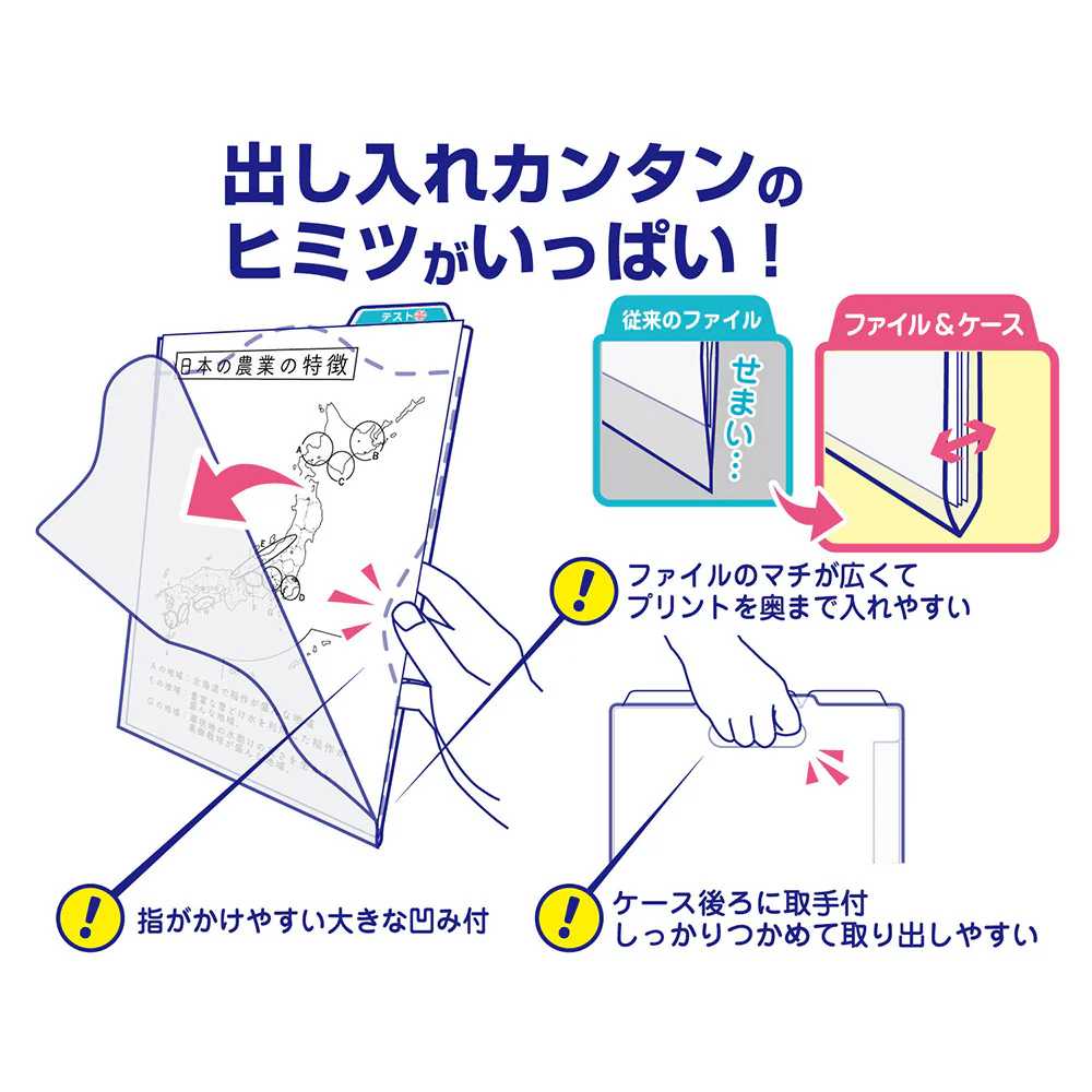クツワ STAD プリント持ち帰りファイル＆ケース 176g - Image 4