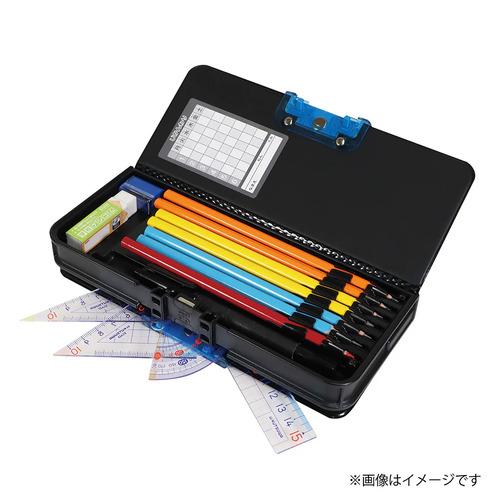 クツワ MG筆入 オートロック筆入 ブラック - Image 8