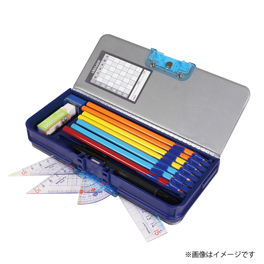 クツワ MG筆入 オートロック筆入 マリンブルー - Image 8