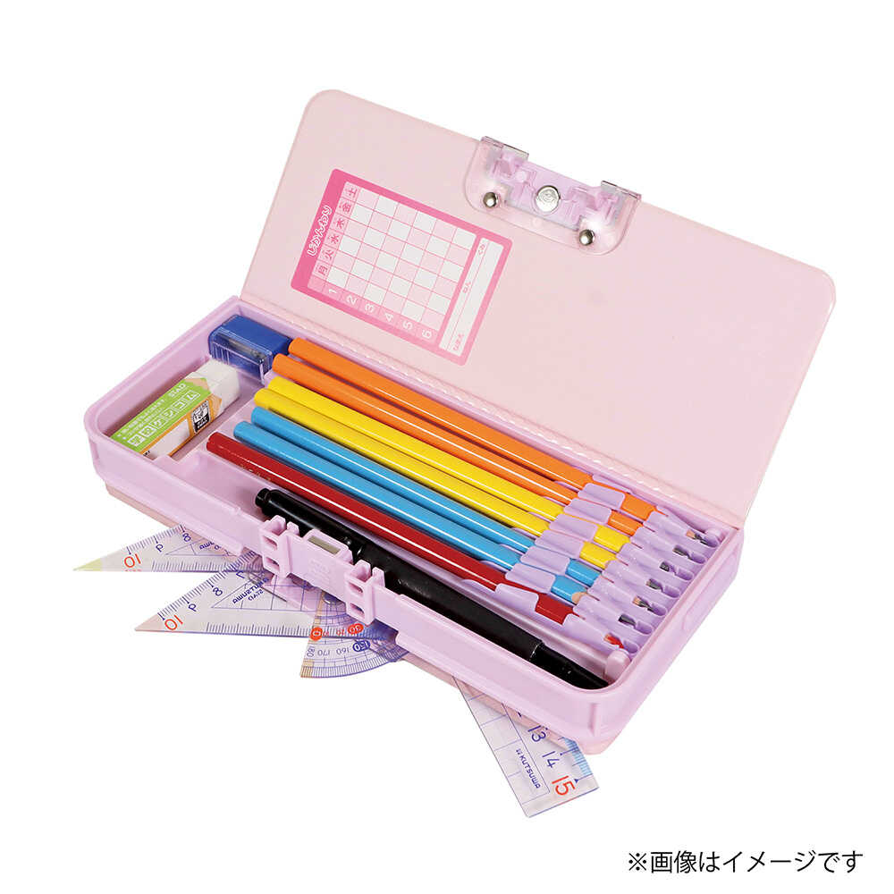 クツワ MG筆入 オートロック筆入 パープル - Image 18