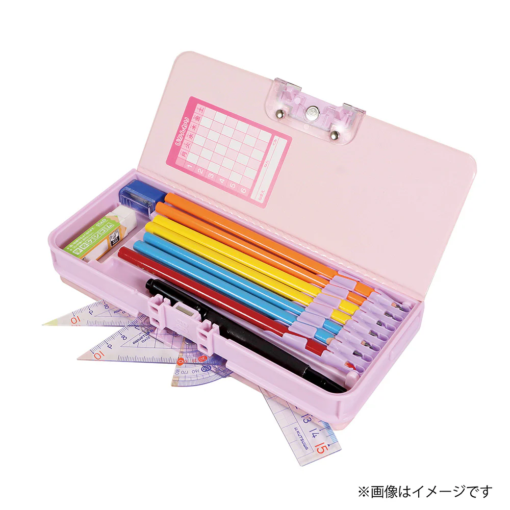 クツワ MG筆入 オートロック筆入 パープル - Image 8