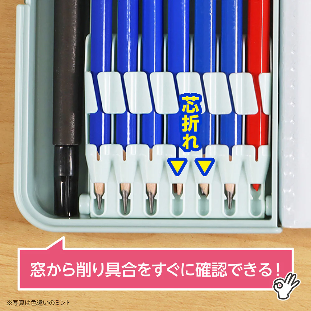 クツワ MG筆入 オートロック筆入 シルバー - Image 7