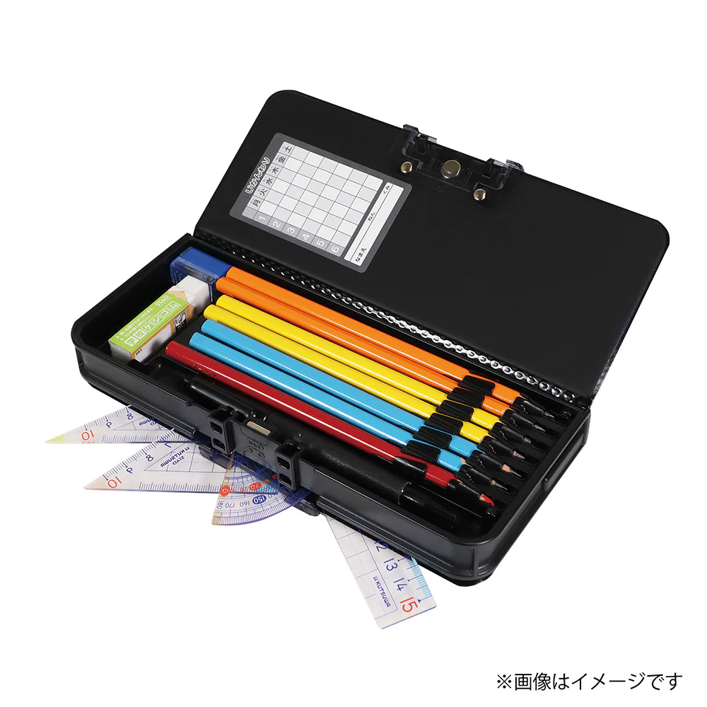クツワ MG筆入 オートロック筆入 シルバー - Image 8