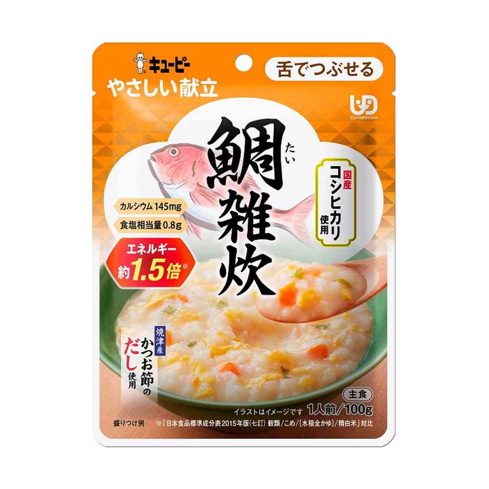 ◆キユーピー やさしい献立 鯛雑炊 【舌でつぶせる】 100g