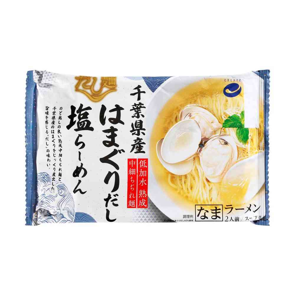 ◆クリエイト だし麺 千葉県産 はまぐりだし 塩らーめん 316g - Image 2
