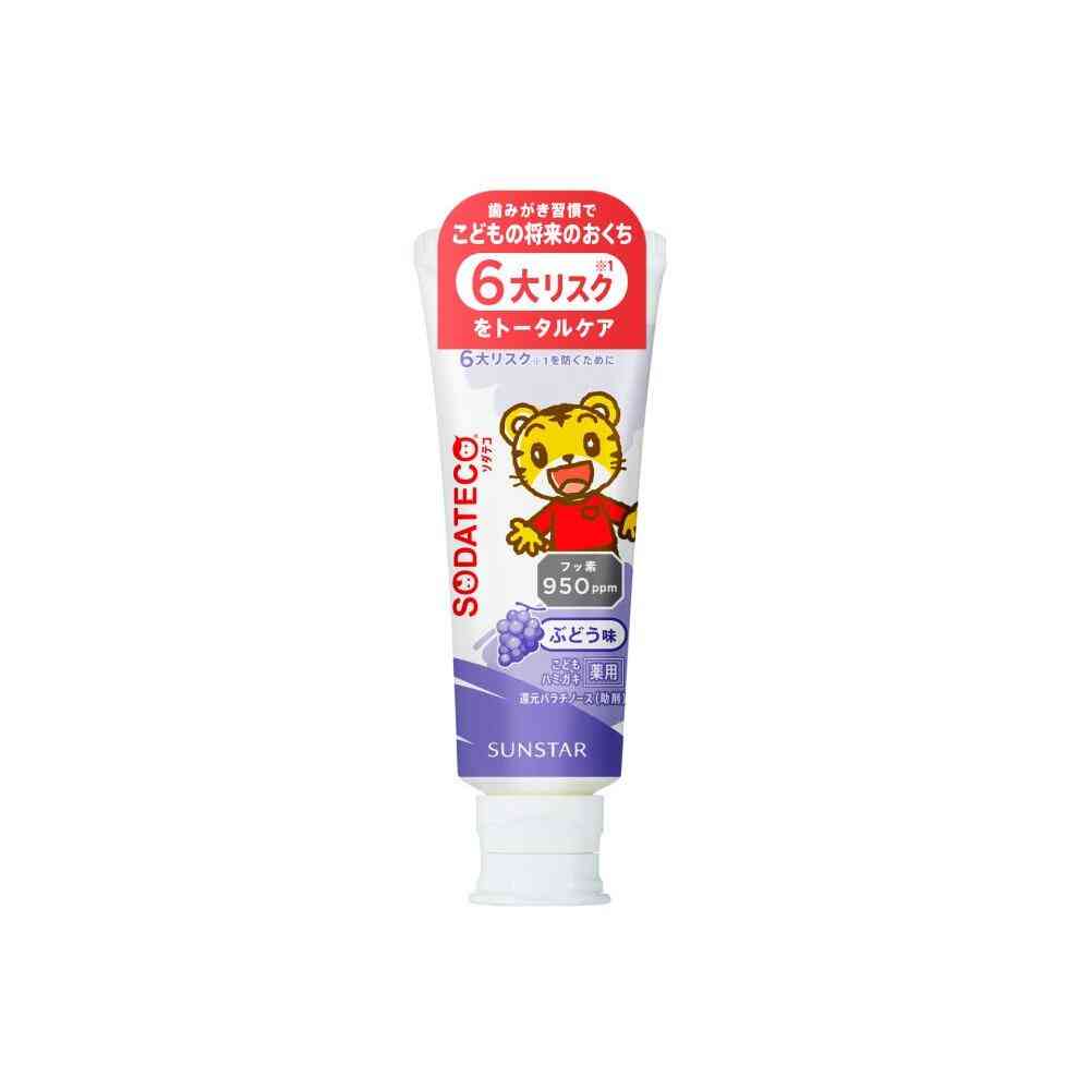 【医薬部外品】サンスター ソダテコ こどもハミガキ ぶどう 70g