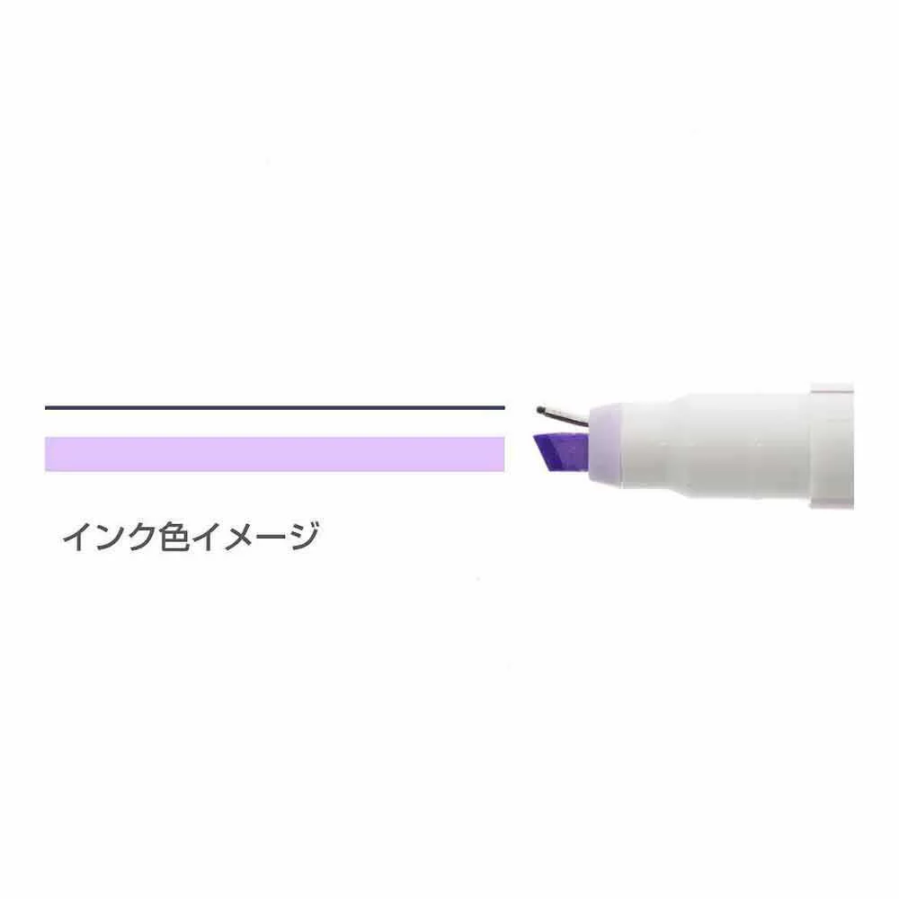 サンスター文具 Ninipie(ニニピー) ライトバイオレット×ネイビー 1本 - Image 2