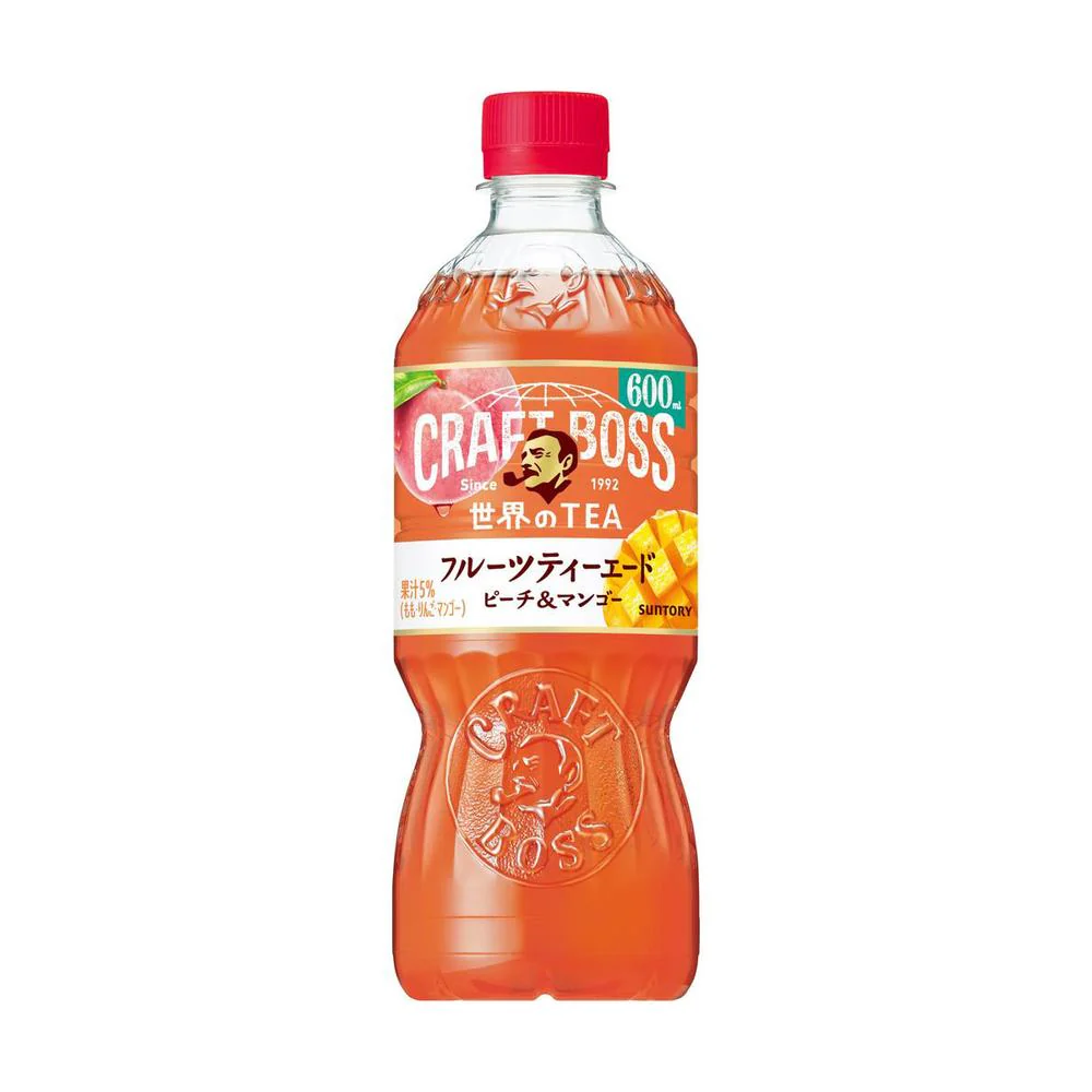 ◆サントリー クラフトボス ティー フルーツティーエード　ピーチ＆マンゴー 600ml - Image 4