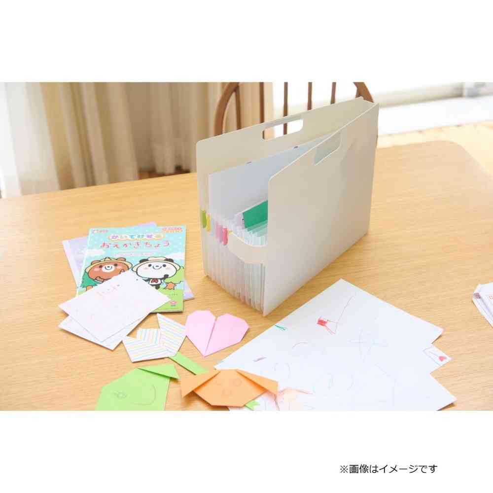 サクラクレパス こまごまファイル ダークグレー A4サイズ - Image 8