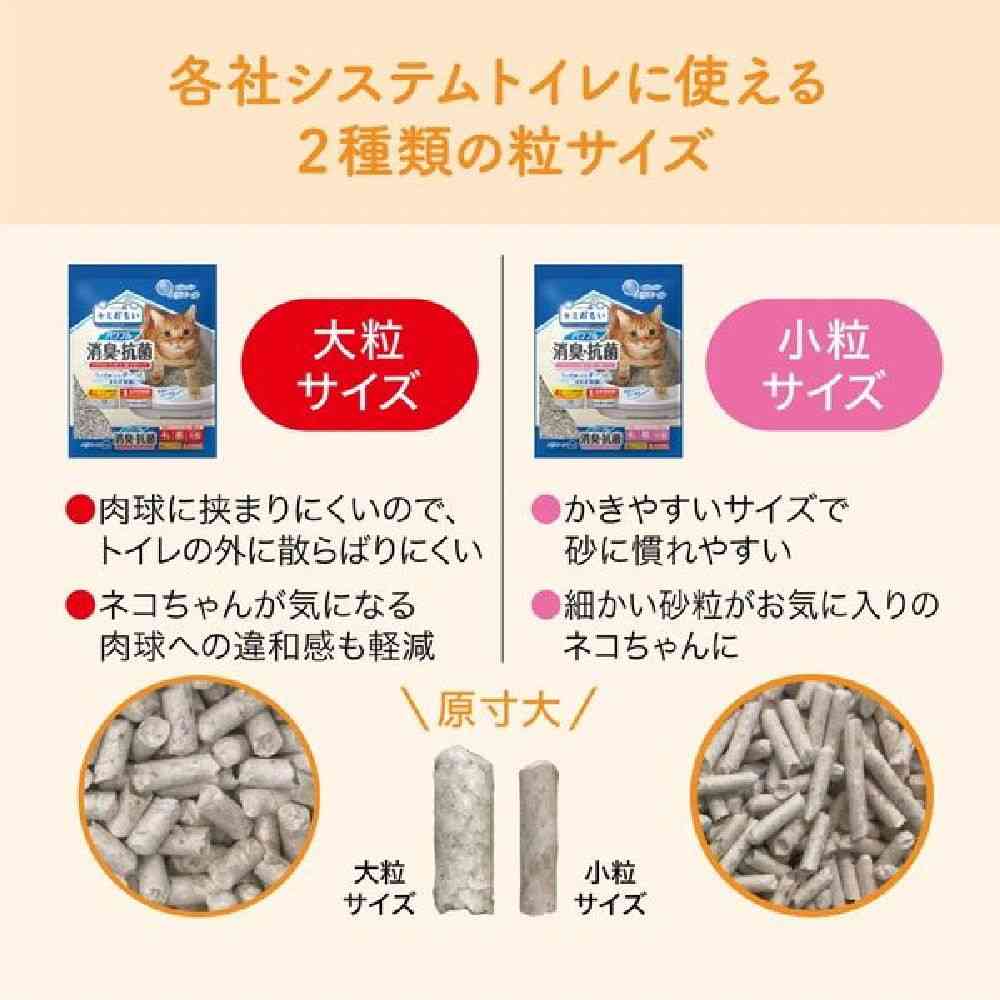 大王製紙 キミおもい パワフル消臭・抗菌 システムトイレ用ネコ砂 大粒 4L - Image 8