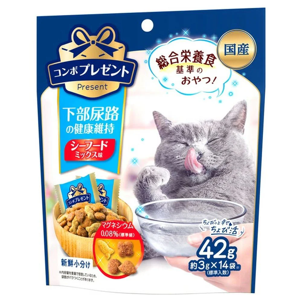日本ペットフード コンボプレゼント キャット おやつ 下部尿路の健康維持 42g（3g×14袋） - Image 2