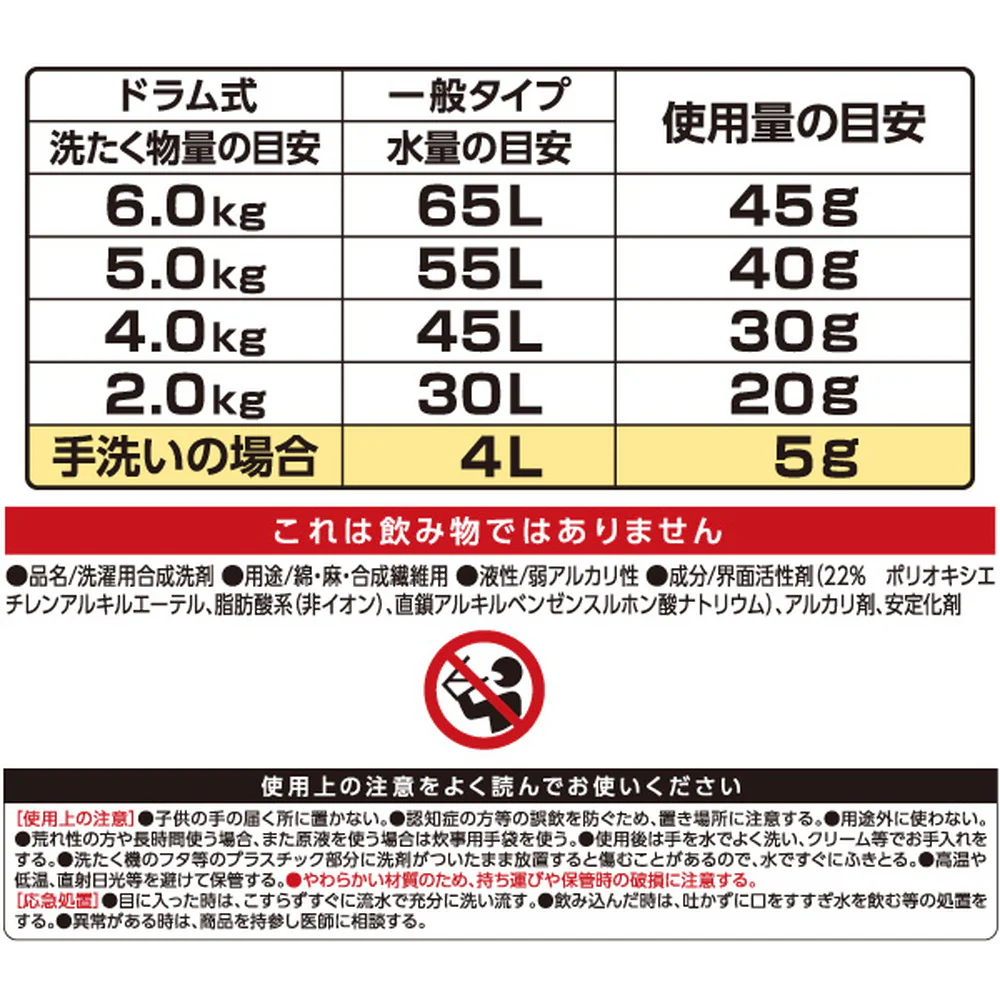NSファーファ・ジャパン WORKERS（ワーカーズ） 作業着液体洗剤 詰替え 4500g - Image 5