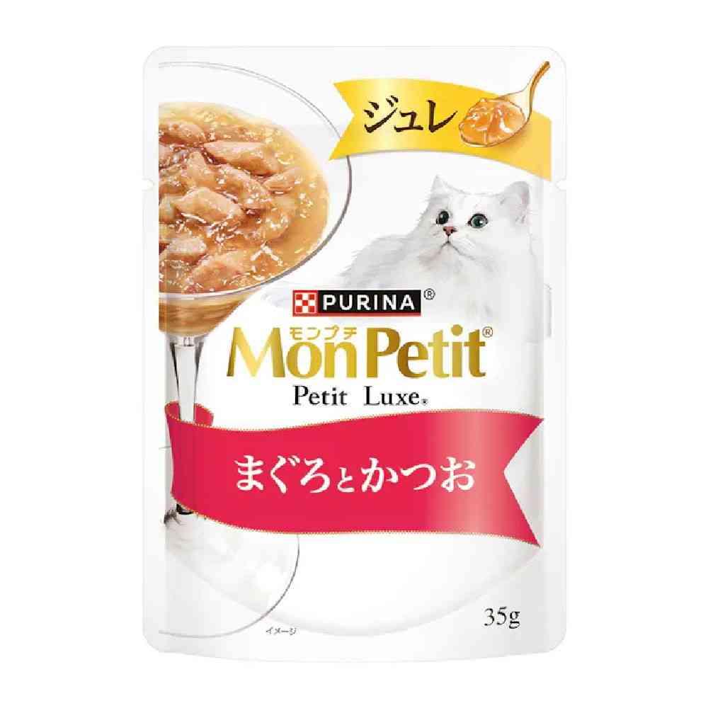 モンプチプチリュクス パウチ ジュレ まぐろとかつお 35g - Image 4