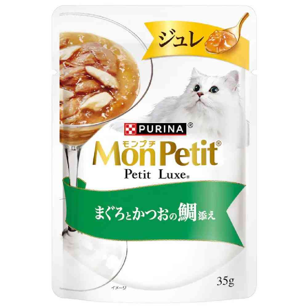 モンプチプチリュクス パウチジュレ まぐろとかつおの鯛添え 35g - Image 4