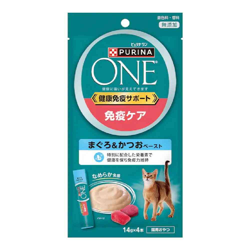 ピュリナワンキャット おやつ健康免疫サポート 免疫ケアまぐろ＆かつおペースト 56g - Image 4