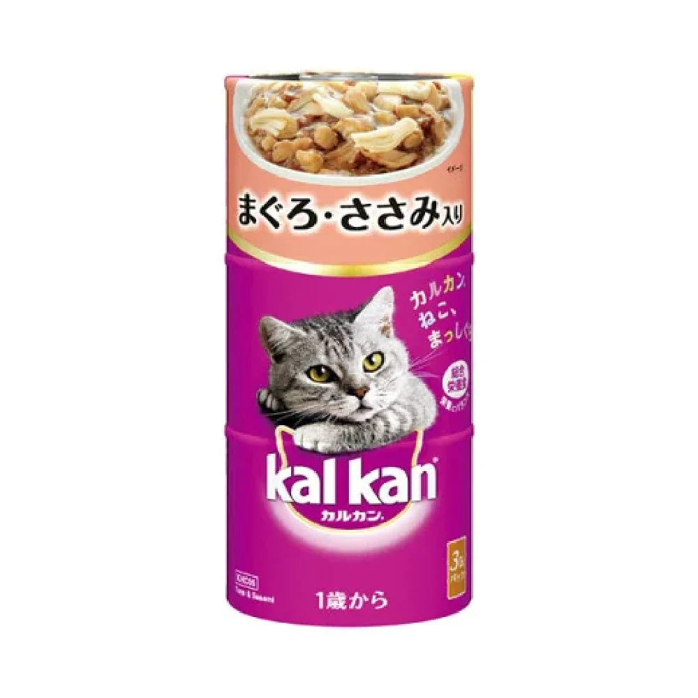マース カルカン ハンディ缶 1歳から まぐろ・ささみ入り 160g×3缶 - Image 3