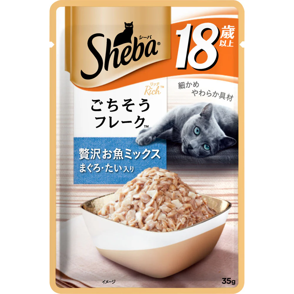 マースジャパンリミテッド シーバ リッチ 18歳以上 お魚ミックス まぐろ・たい入り 35g
