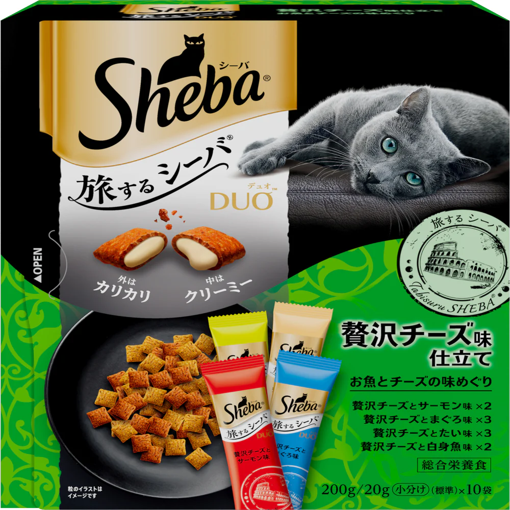 マースジャパンリミテッド シーバ デュオ 旅するシーバ 贅沢チーズ味仕立て お魚とチーズの味めぐり 200g