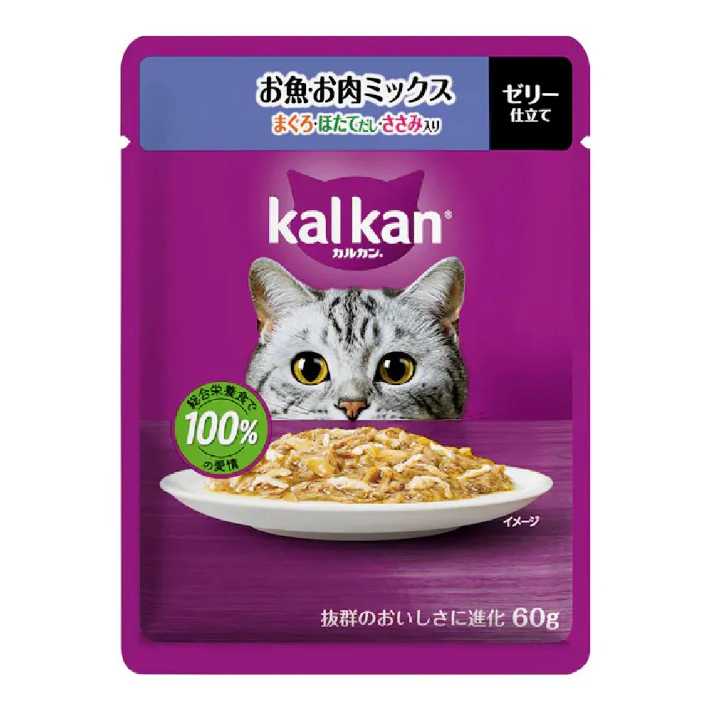 マース カルカンパウチ 魚肉M鮪ほたてささみ 60g - Image 4