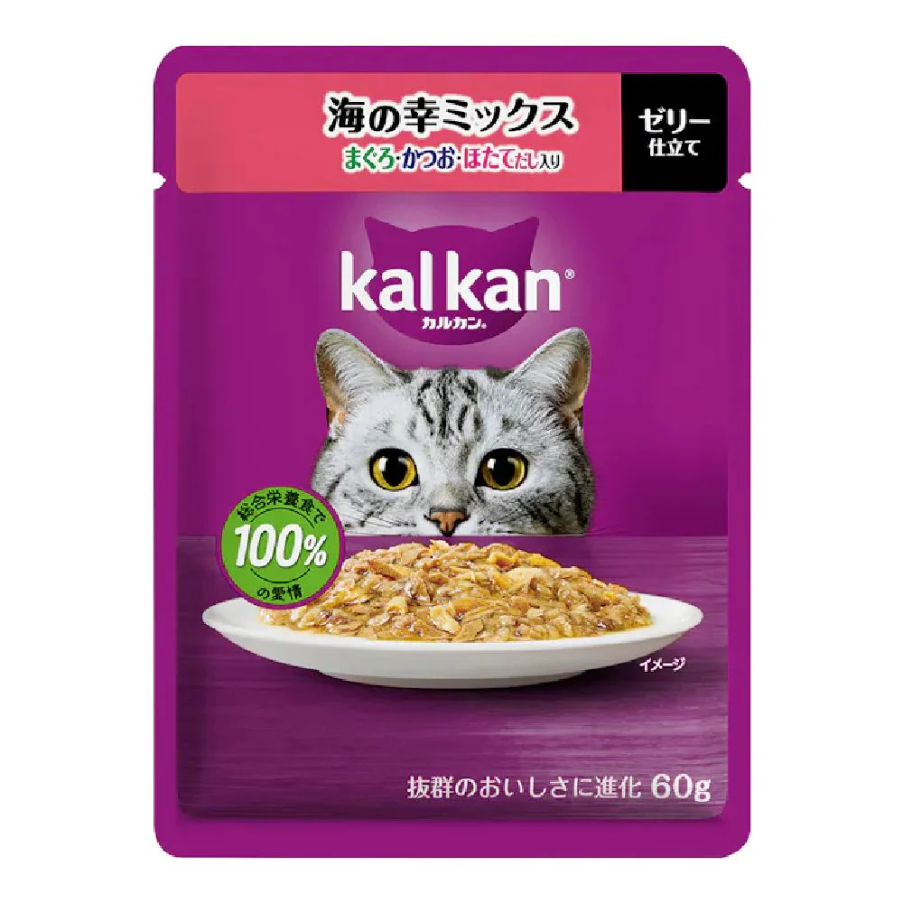 マース カルカンパウチ 海の幸ミックスまぐろかつおほたてだし 60g - Image 4