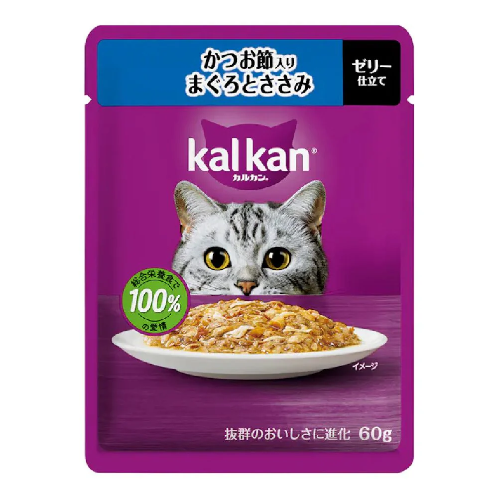 マース カルカンパウチ かつお節まぐろとささみ 60g - Image 4