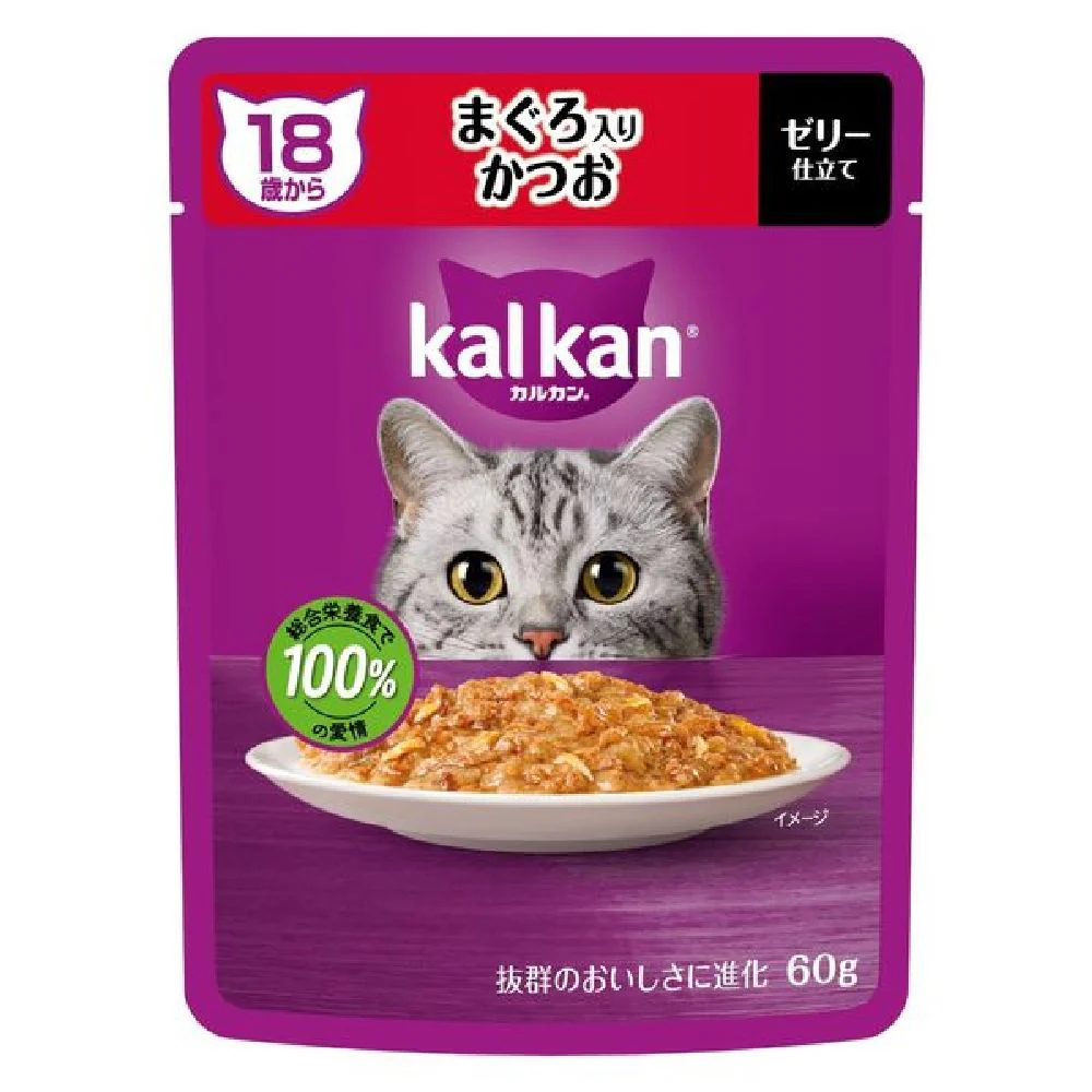マース カルカンパウチ 18歳からまぐろかつお 60g
