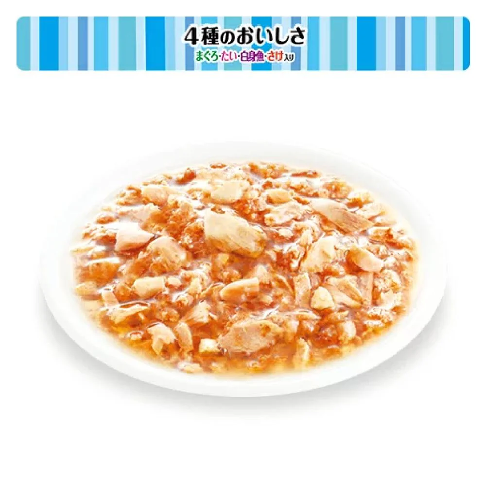 マース カルカンパウチ2種のセレクション 鮪鯛かにかまささみ/鮪鯛白身魚鮭 60g×8 - Image 3