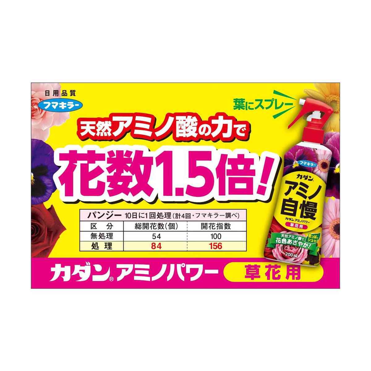 フマキラー カダン アミノパワー 草花用 200ml - Image 3