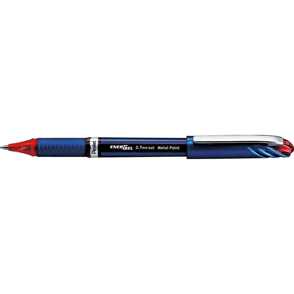 ぺんてる ゲルインキボールペン エナージェル ユーロ 0.7mm 赤 BL27-B 1本 - Image 3