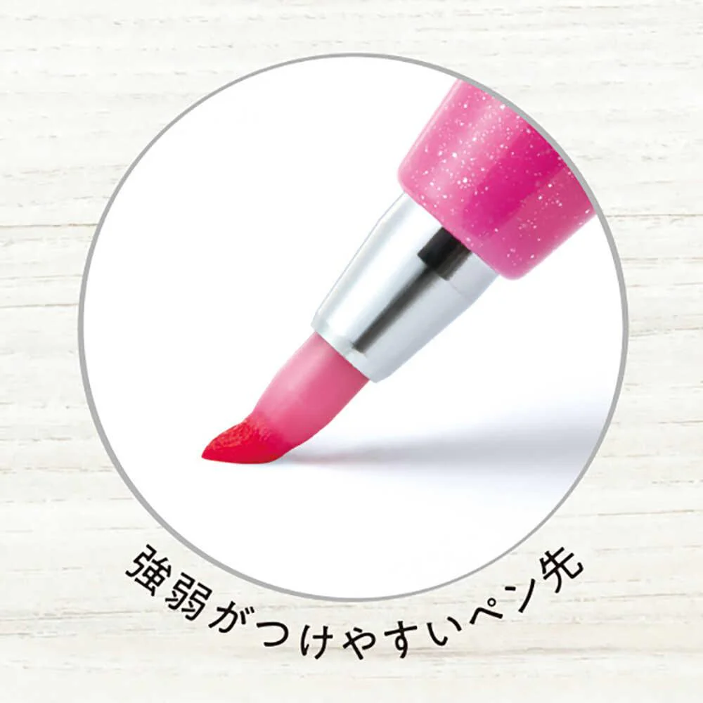 ぺんてる カラー筆ペン 筆タッチサインペン オレンジ SES15C‐F 1本 - Image 2