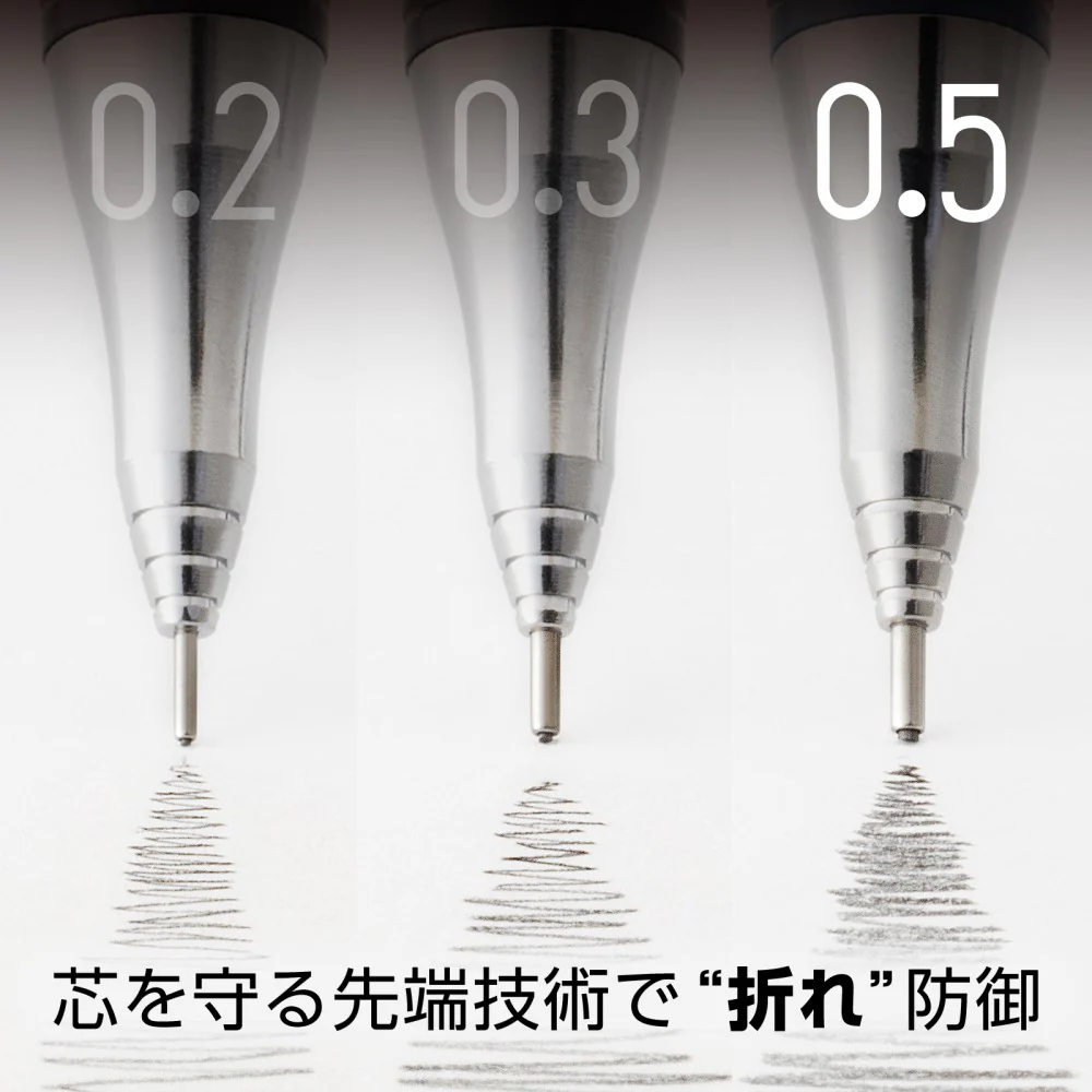 ぺんてる シャープペンシル オレンズ メタルグリップ 0.5mm レッド軸 XPP1005G2-B 1本 - Image 2
