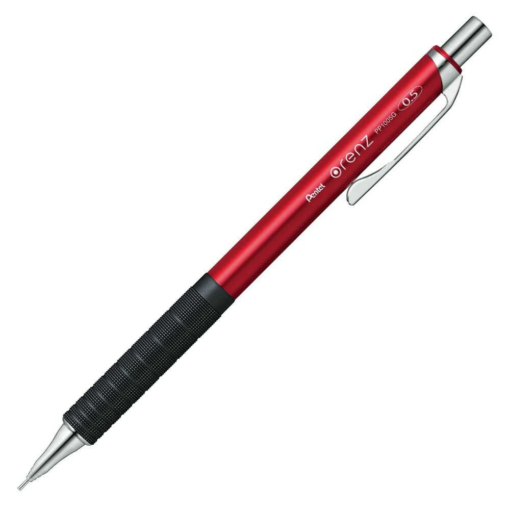 ぺんてる シャープペンシル オレンズ メタルグリップ 0.5mm レッド軸 XPP1005G2-B 1本 - Image 9