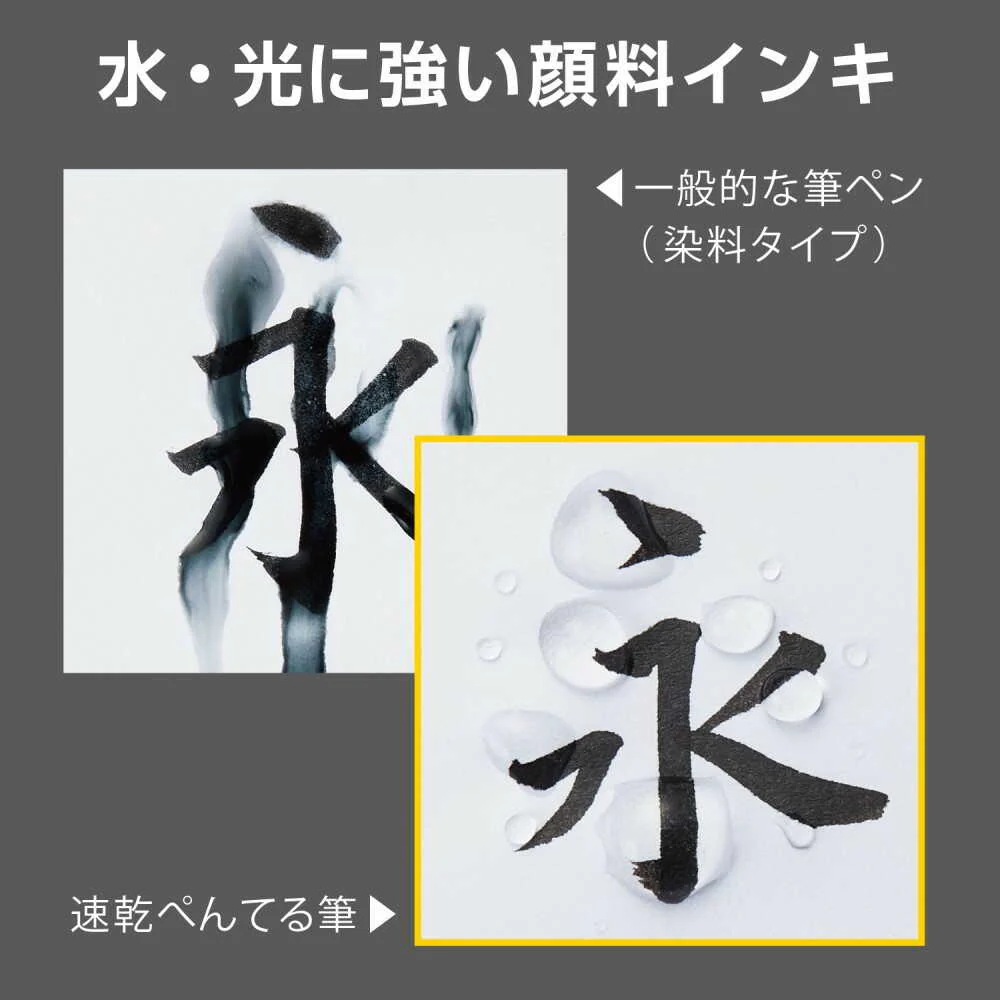 ぺんてる 筆ペン 速乾ぺんてる筆 極細 XFPD5F 1本 - Image 15