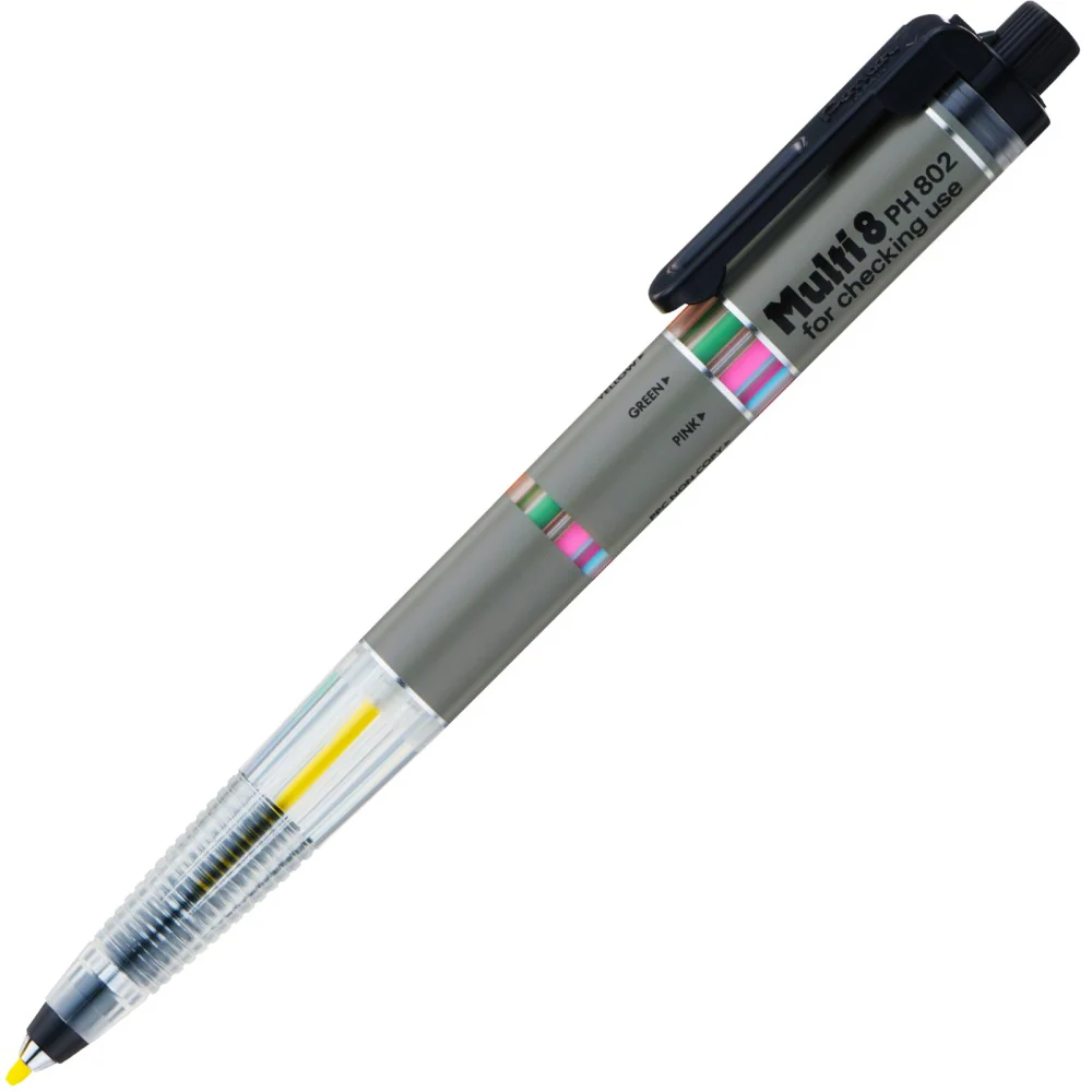 ぺんてる シャープペンシル マルチ8セット ホルダータイプ 色芯8色 専用替芯 芯削り器付き PH802ST 1本 - Image 2