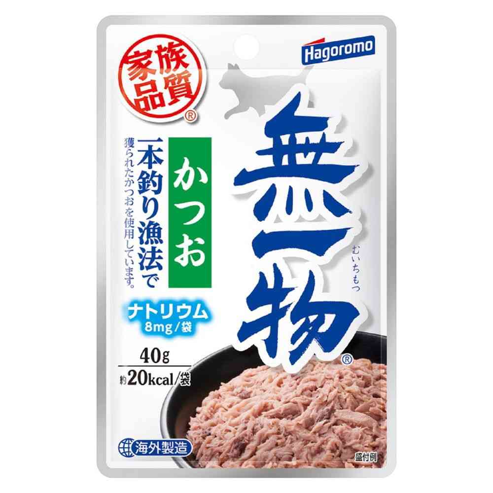 はごろもフーズ 無一物 パウチ かつお 一本釣り漁法 40g