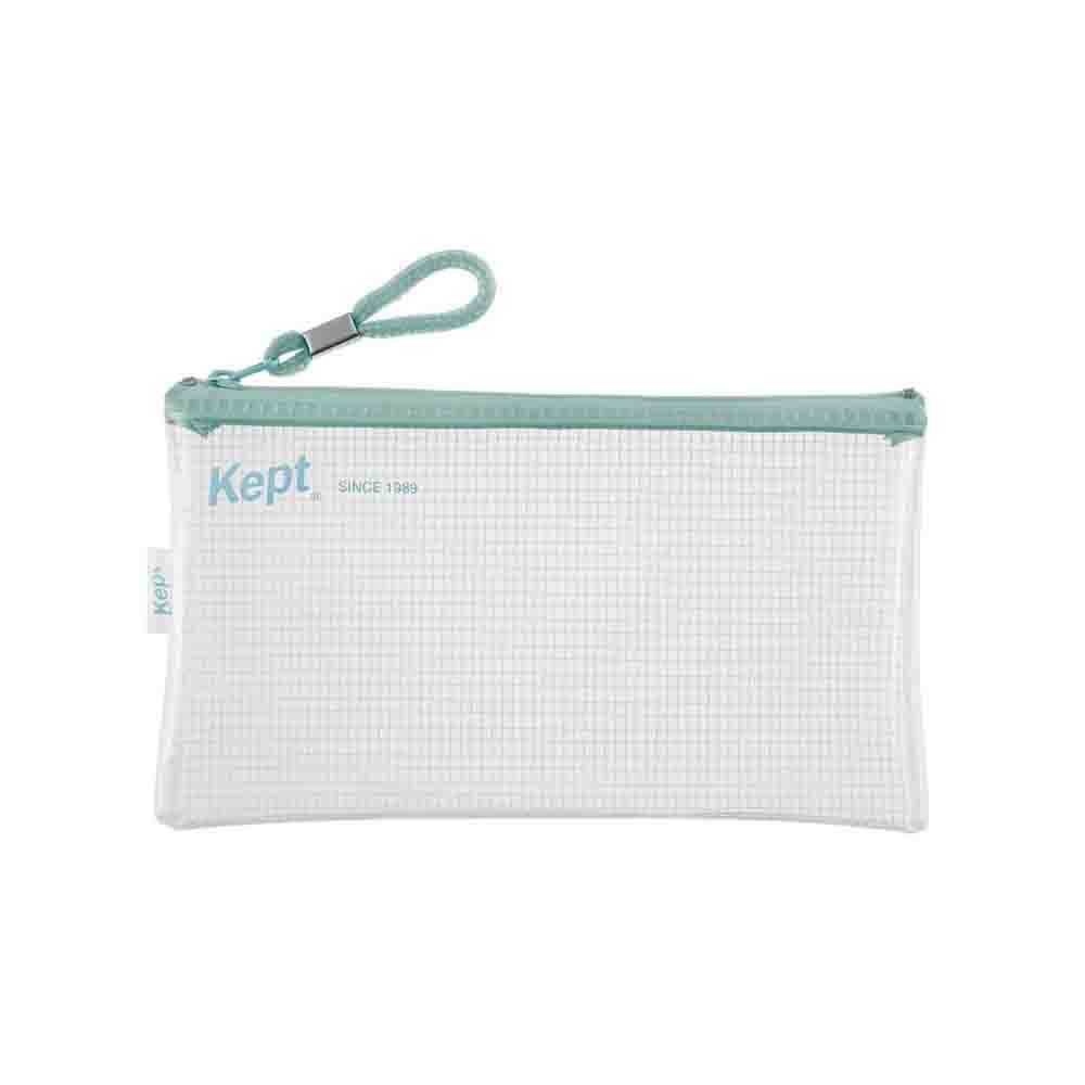 レイメイ藤井 Kept クリアペンケース グレイッシュグリーン 1個入