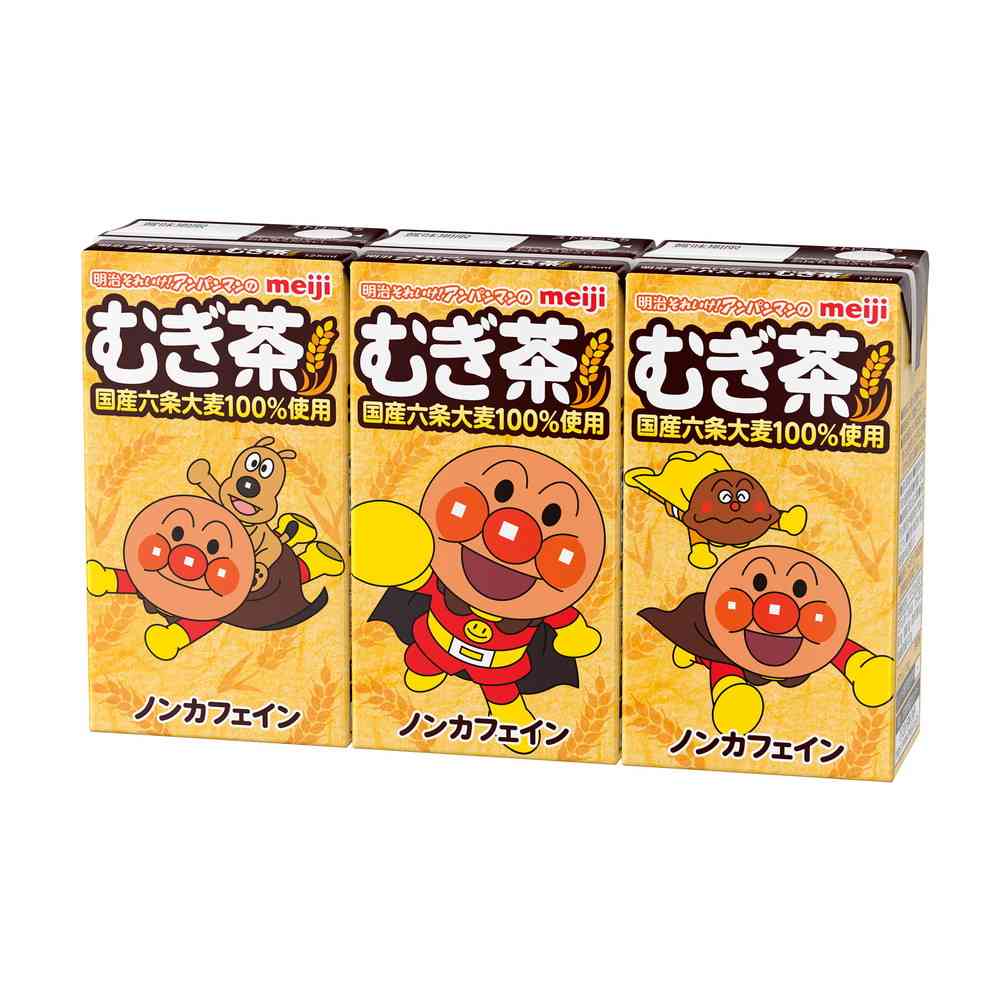 ◆明治 それいけ！アンパンマンのむぎ茶 125ml×3個 - Image 2