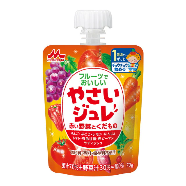 ◆森永 フルーツでおいしいやさいジュレ6個パック 70G×6個 - Image 3