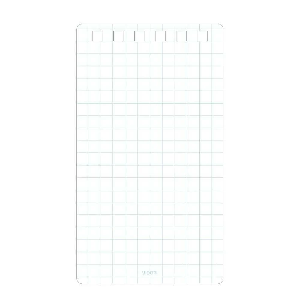 ミドリ ダイヤメモ<S>方眼罫 青 1冊 - Image 6