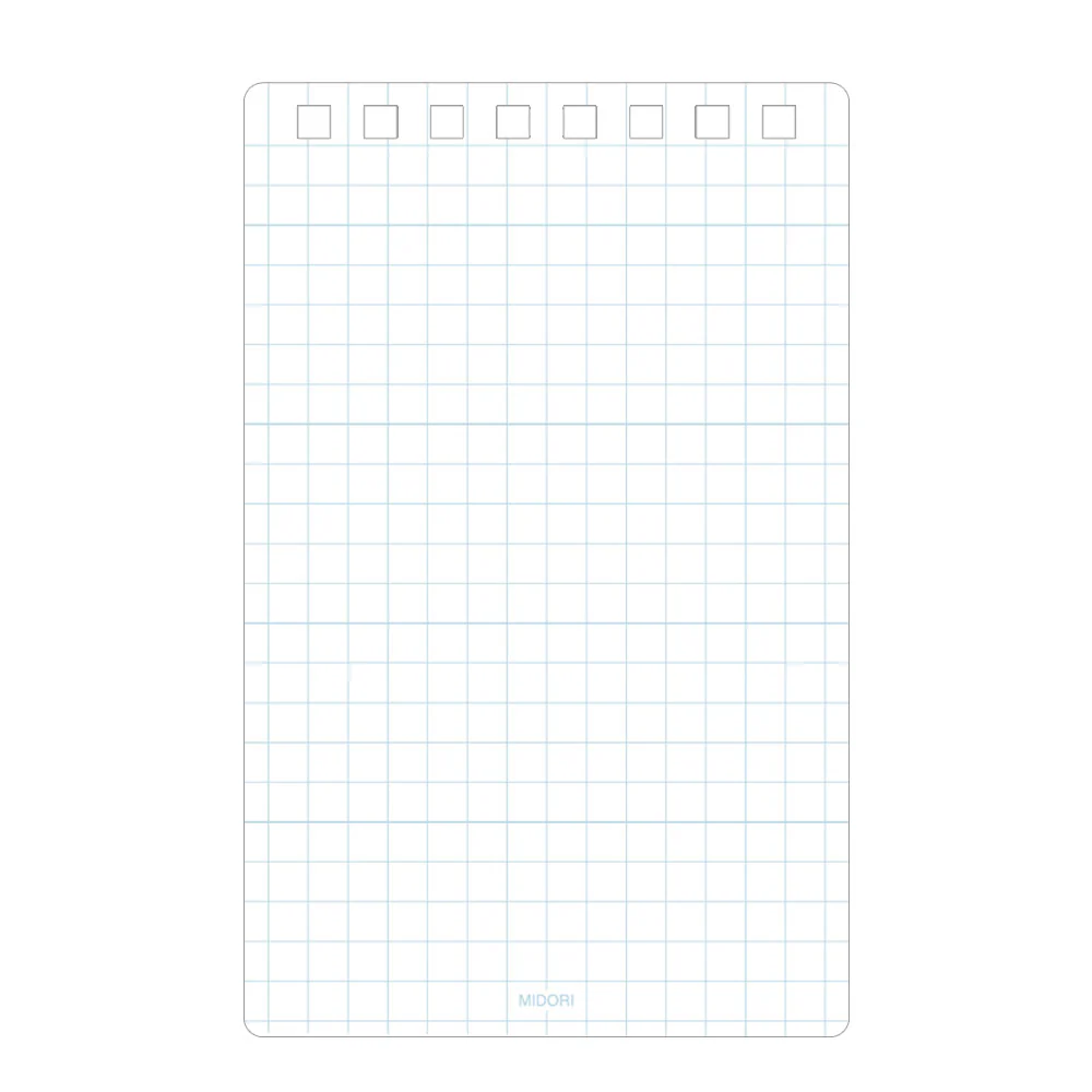 ミドリ ダイヤメモ＜M＞方眼罫 青 1冊 - Image 3